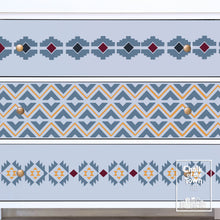 Aztec Combo Six - στένσιλ 30X30cm - Chalk Of The Town® Stencils