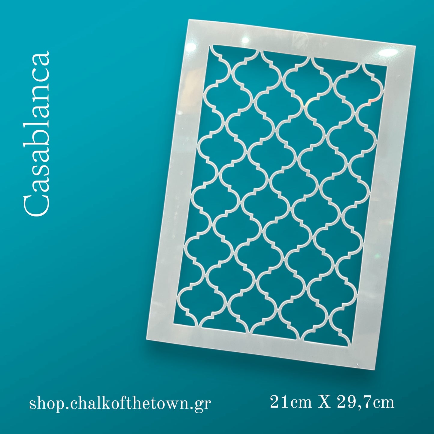 Casablanca - Μαροκινό στένσιλ - Chalk Of The Town® Stencils - Chalk Of The Town®