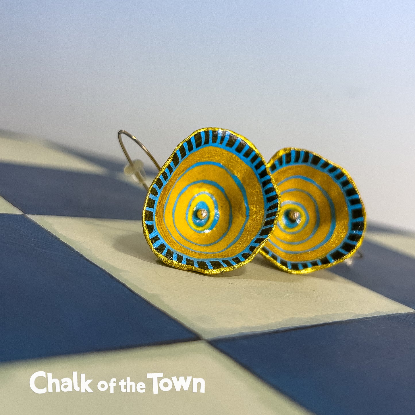 Χειροποίητα σκουλαρίκια Nadeen Art - Design 7 - Chalk Of The Town Collection - Chalk Of The Town®