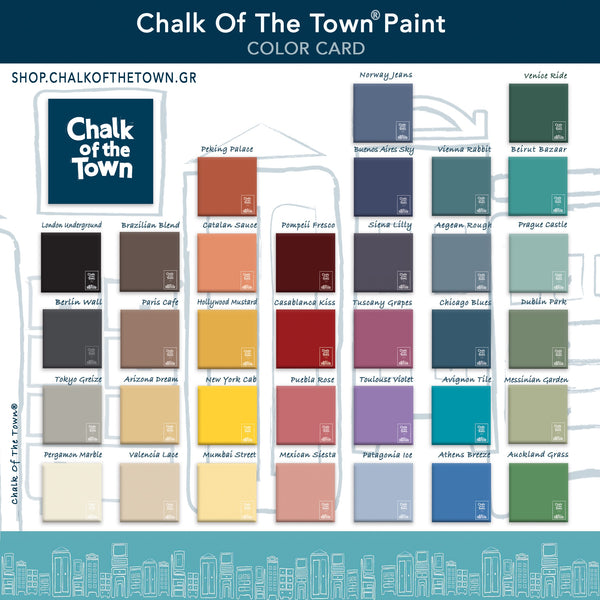 Chalk Of The Town® - Χρωματολόγιο - Chalk Of The Town®