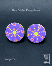 Ζωγραφιστά ξύλινα πόμολα Chalk Of The Town / Hand Painted Wooden Knobs