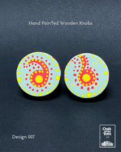 Ξύλινα Ζωγραφιστά Πόμολα Chalk Of The Town | Hand painted Wooden Knobs