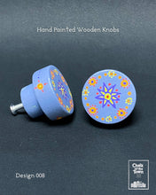 Ξύλινα Ζωγραφιστά Πόμολα Chalk Of The Town | Hand painted Wooden Knobs