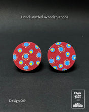 Ξύλινα Ζωγραφιστά Πόμολα Chalk Of The Town | Hand painted Wooden Knobs