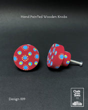 Ξύλινα Ζωγραφιστά Πόμολα Chalk Of The Town | Hand painted Wooden Knobs