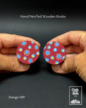 Ξύλινα Ζωγραφιστά Πόμολα Chalk Of The Town | Hand painted Wooden Knobs