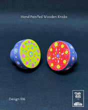 Ξύλινα Ζωγραφιστά Πόμολα Chalk Of The Town | Hand painted Wooden Knobs Media