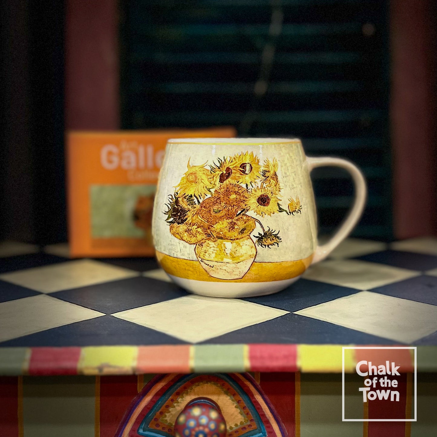 Vincent Van Gogh | "Sunflowers" Mug | Chalk Of The Town® Museum Art | Κούπα Πορσελάνη 430ml - Chalk Of The Town®