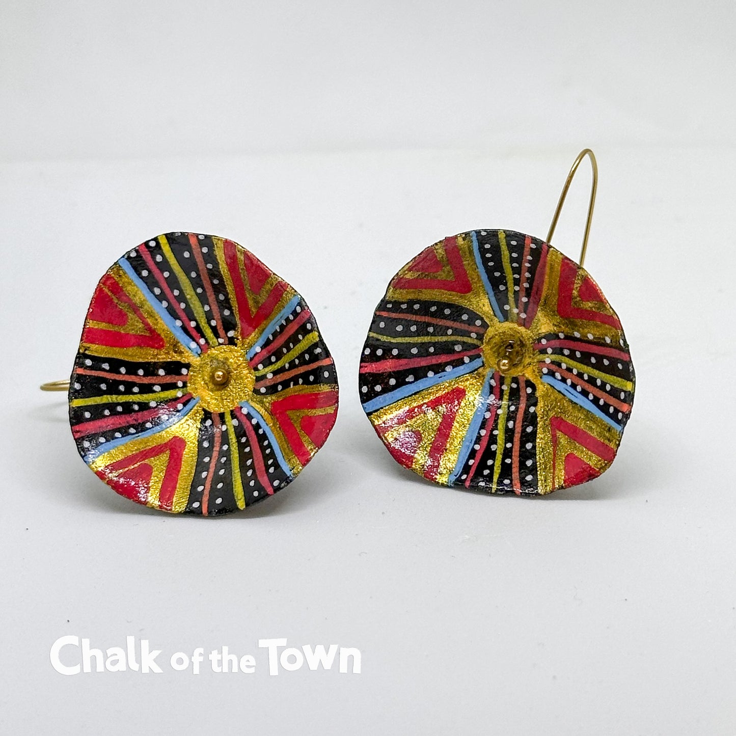 Χειροποίητα σκουλαρίκια Nadeen Art - Design 9 - Chalk Of The Town Collection