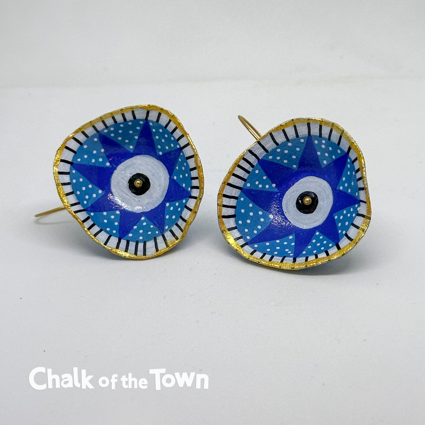 Χειροποίητα σκουλαρίκια Nadeen Art - Design 12 - Chalk Of The Town Collection