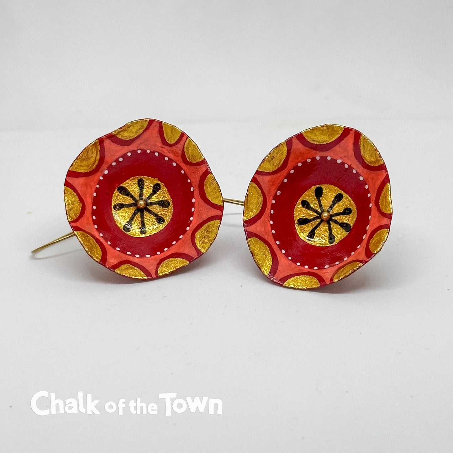 Χειροποίητα σκουλαρίκια Nadeen Art - Design 13 - Chalk Of The Town Collection