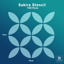 Sakira Οριένταλ στένσιλ 15X15cm - Chalk Of The Town® Stencils - Chalk Of The Town®