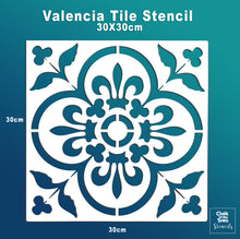 Valencia Tile - στένσιλ 30X30εκ για πλακάκια & τοίχους - Chalk Of The Town®