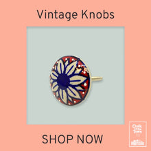 Chalk Of The Town - "Flower Power" Design 2 - Vintage Πόμολα