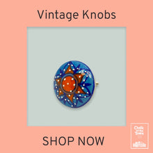 Chalk Of The Town - "Flower Power" Design 2 - Vintage Πόμολα