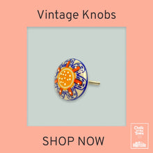 Chalk Of The Town - "Flower Power" Design 2 - Vintage Πόμολα