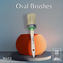 Οβάλ Πινέλα - Φυσική Τρίχα | για Χρώμα Κιμωλίας & Κερί| No12 