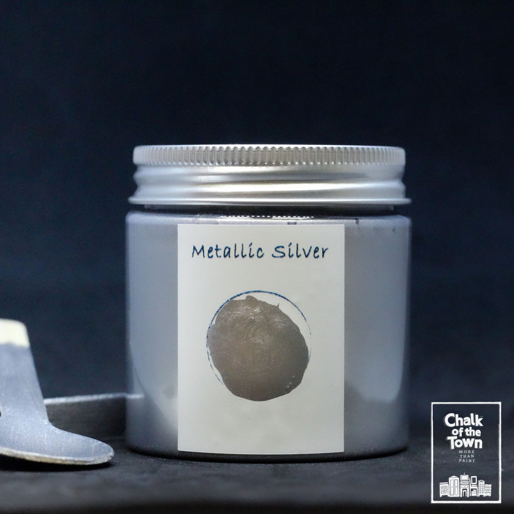Metallic Silver - Μεταλλικό Χρώμα | Chalk Of The Town® Paint - Chalk Of The Town®