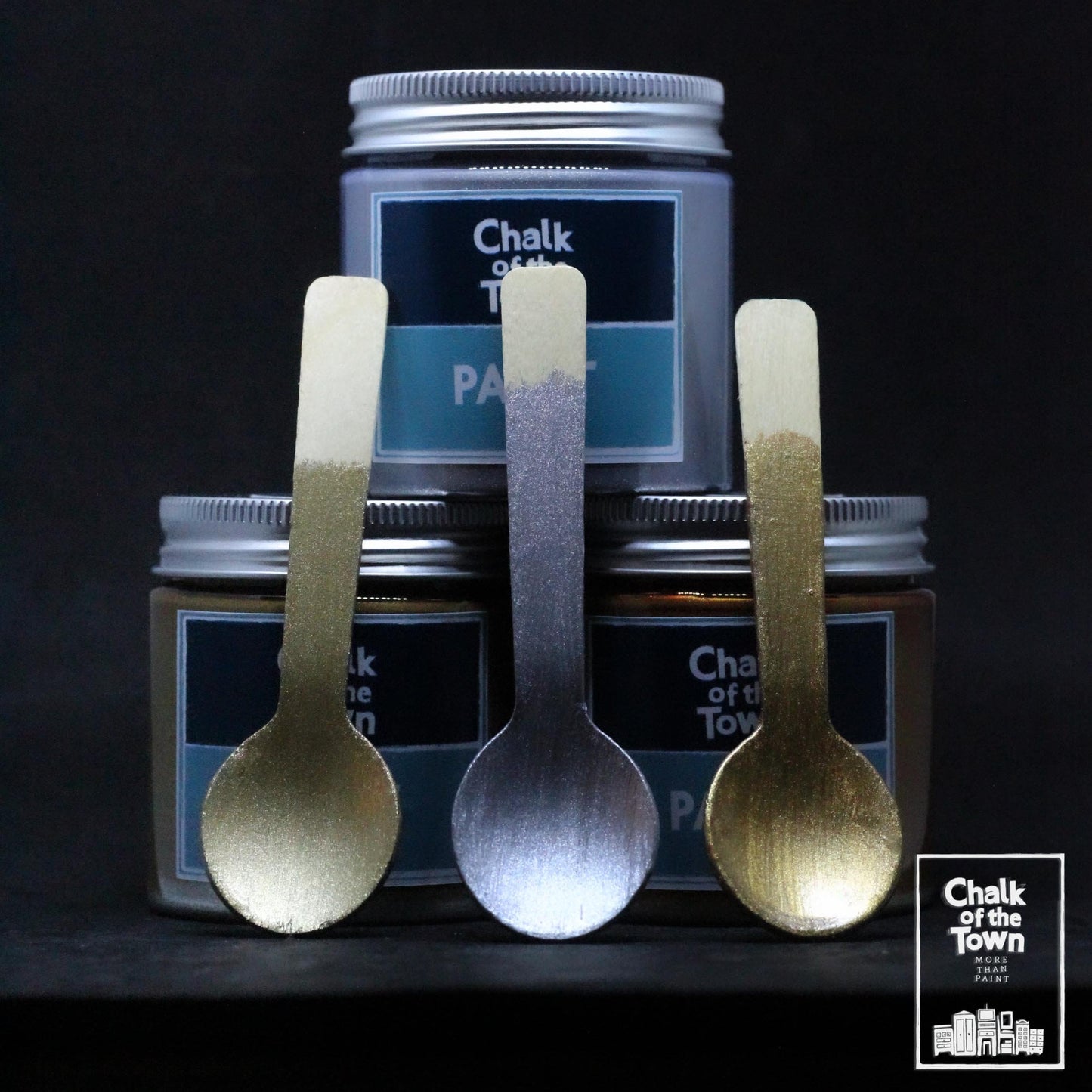 Metallic Silver - Μεταλλικό Χρώμα | Chalk Of The Town® Paint - Chalk Of The Town®