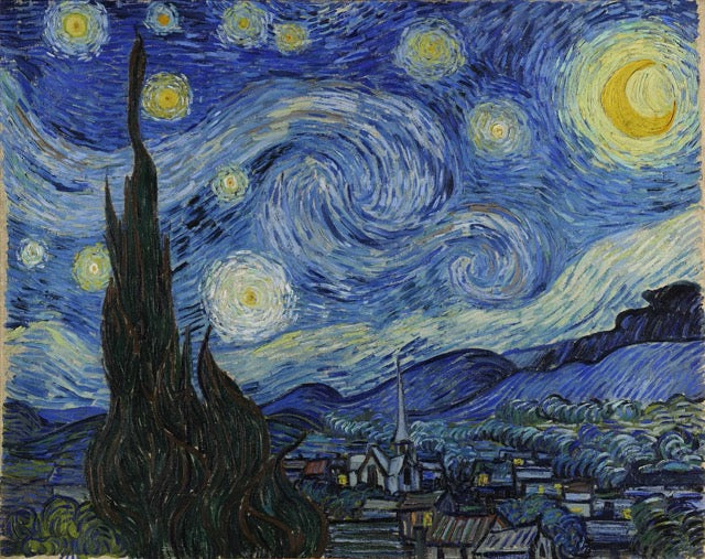 Vincent Van Gogh | "Starry Night" oil on cavnas (1889)