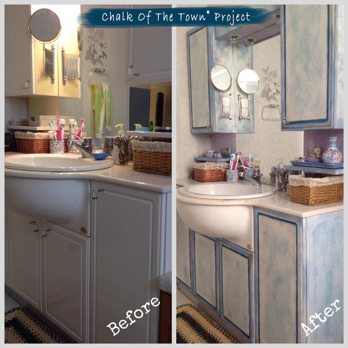 Μεταμορφώνουμε το μπάνιο μας με χρώματα κιμωλίας Chalk Of The Town® Paint!