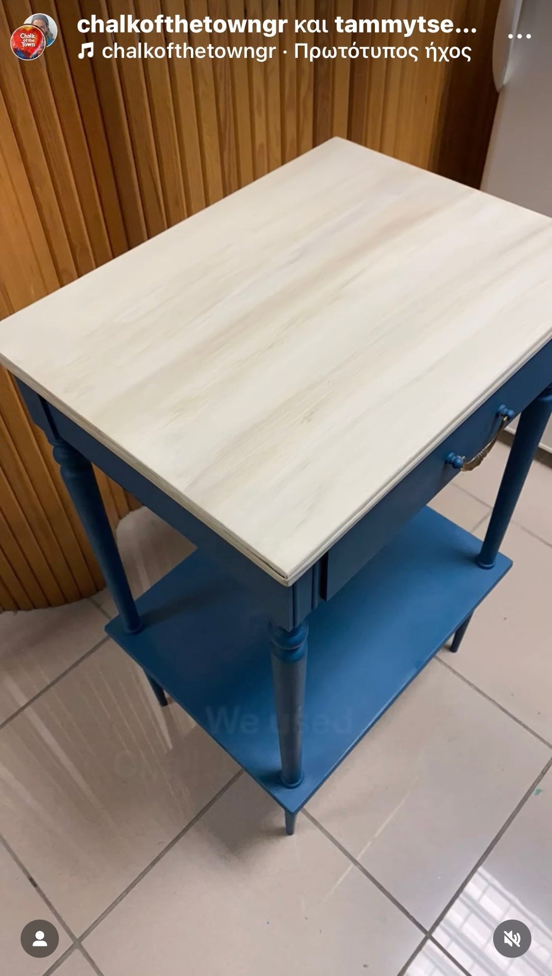 Εφέ μαρμάρου (wash) με Chalk Of The Town Paint πάνω σε κάθε επιφάνεια!