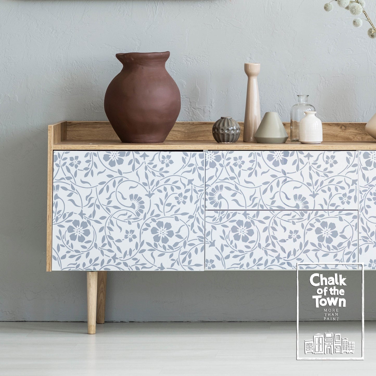 Blossom στένσιλ 26.5X20cm- Chalk Of The Town® Stencils Collection