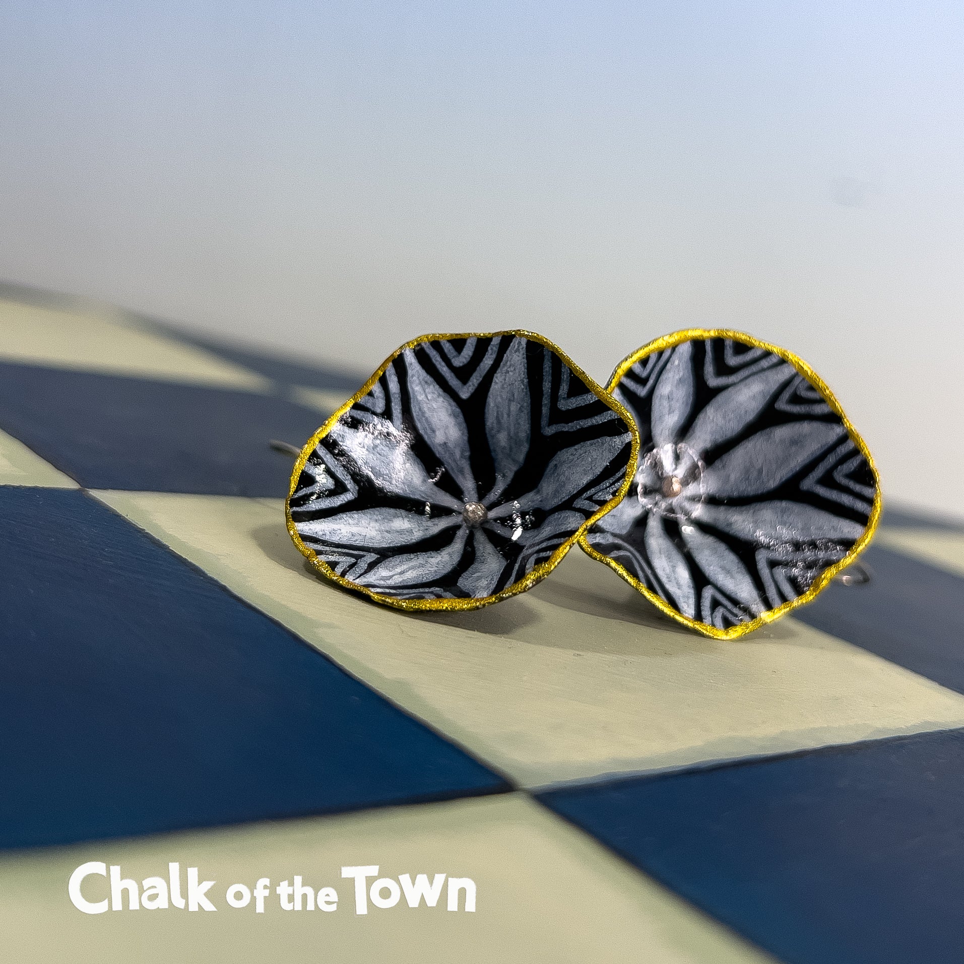 Χειροποίητα σκουλαρίκια Nadeen Art - Design 6 - Chalk Of The Town Collection - Chalk Of The Town® 