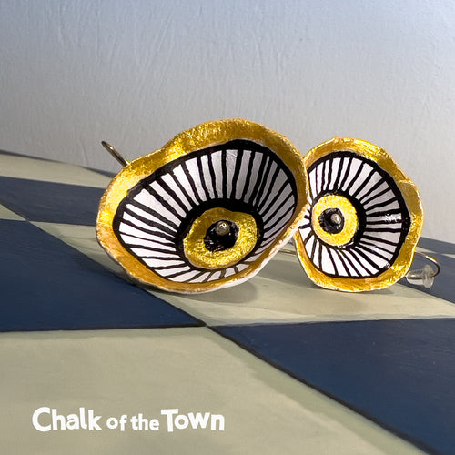 Χειροποίητα σκουλαρίκια Nadeen Art - Design 2 - Chalk Of The Town Collection