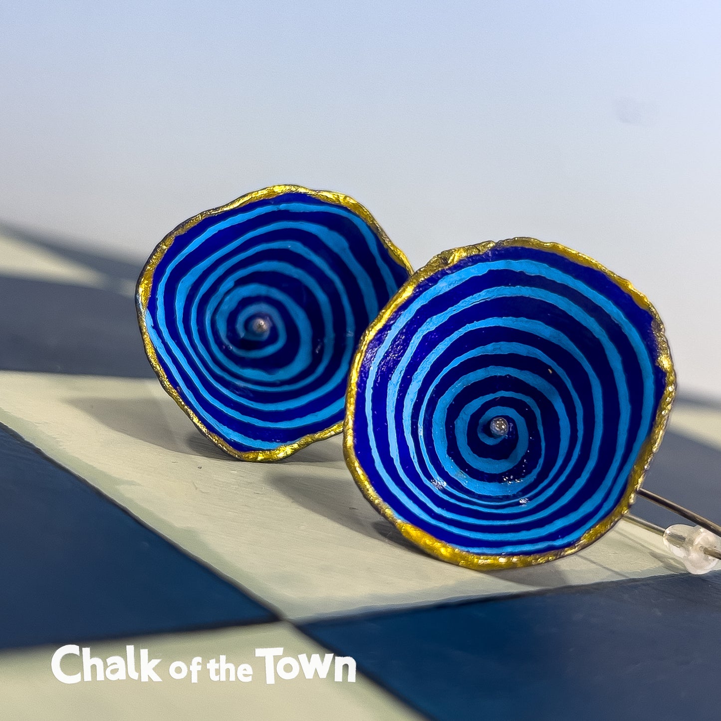 Χειροποίητα σκουλαρίκια Nadeen Art - Design 1 - Chalk Of The Town Collection - Chalk Of The Town® 