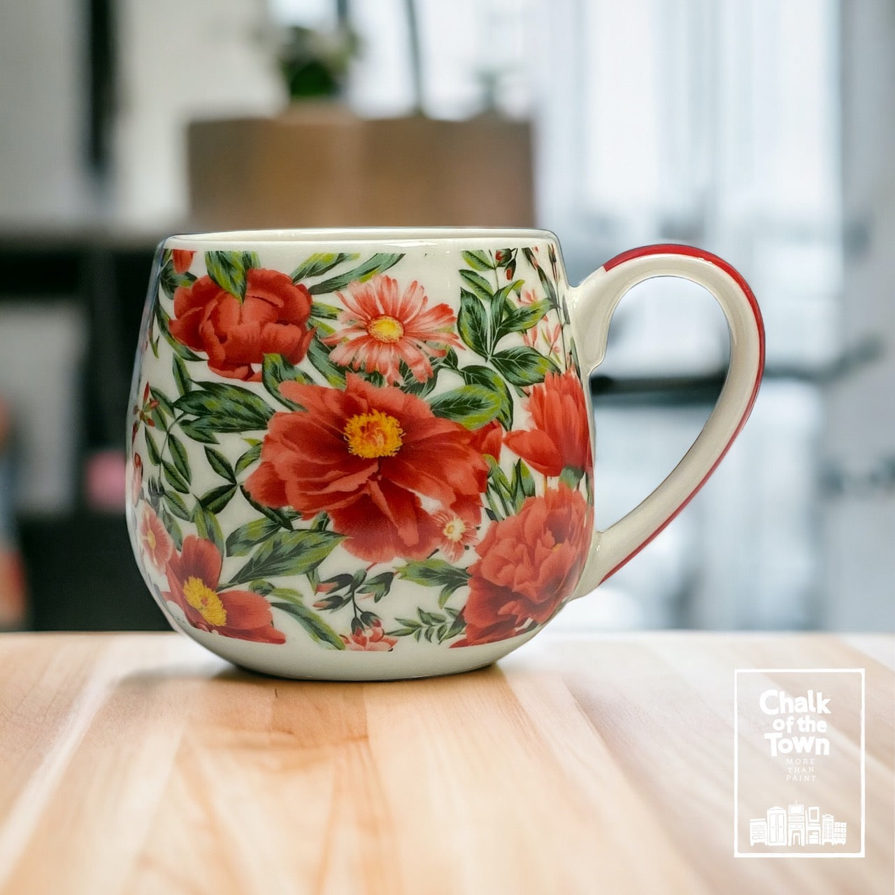 "Felicity" Floral Mug | Chalk Of The Town® Museum Art | Κούπα Πορσελάνη 430ml - Chalk Of The Town® 