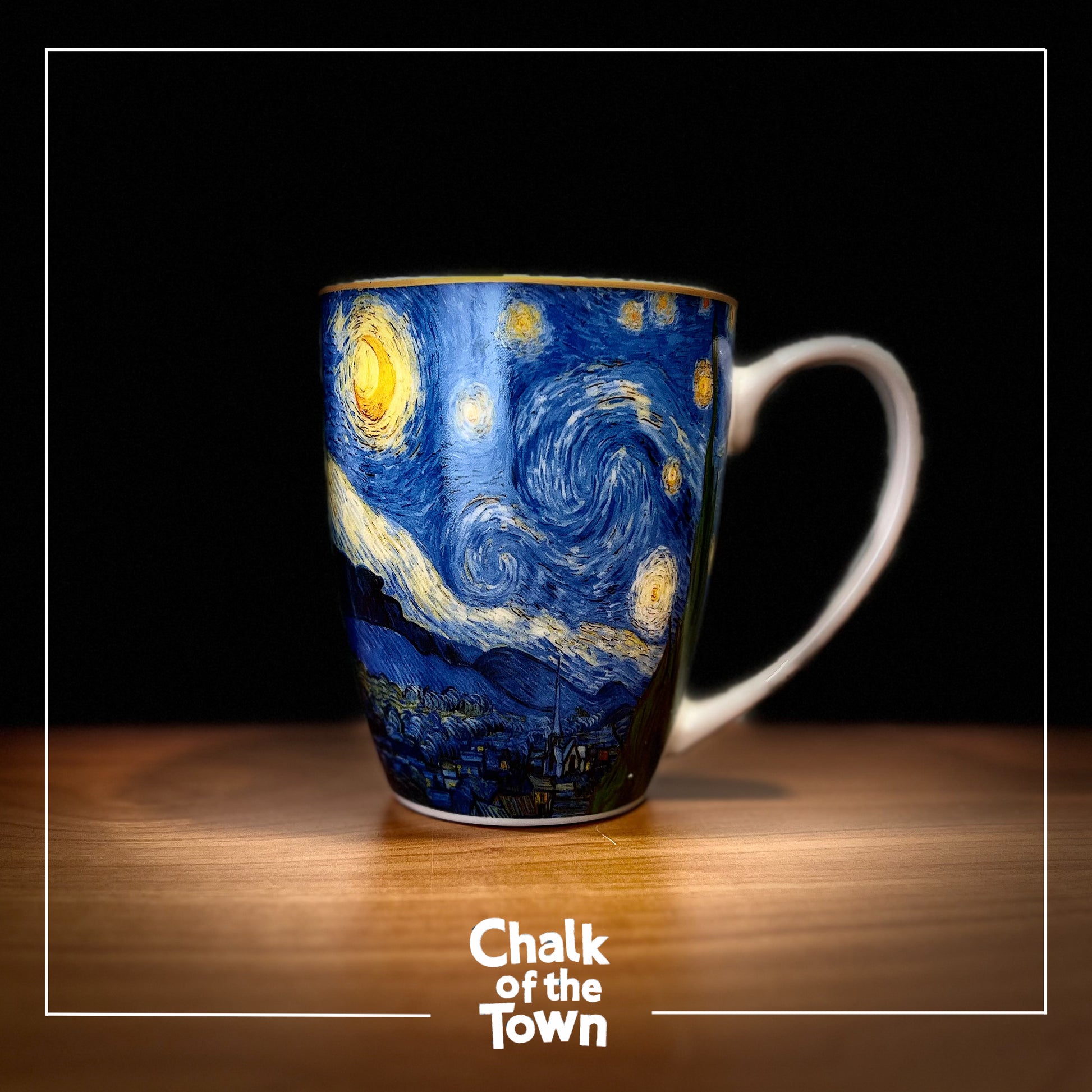 Vincent Van Gogh | "Starry Night" Mug | Chalk Of The Town® Museum Art | Κούπα Πορσελάνη 380ml - Chalk Of The Town® 