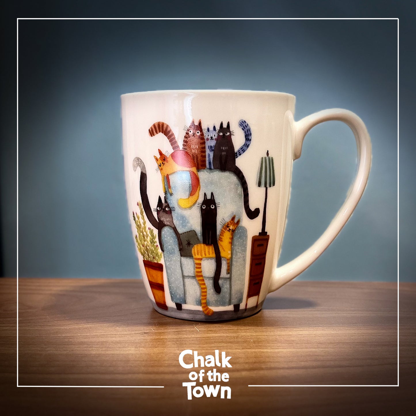 "Cats On The Chair" Mug | Chalk Of The Town®