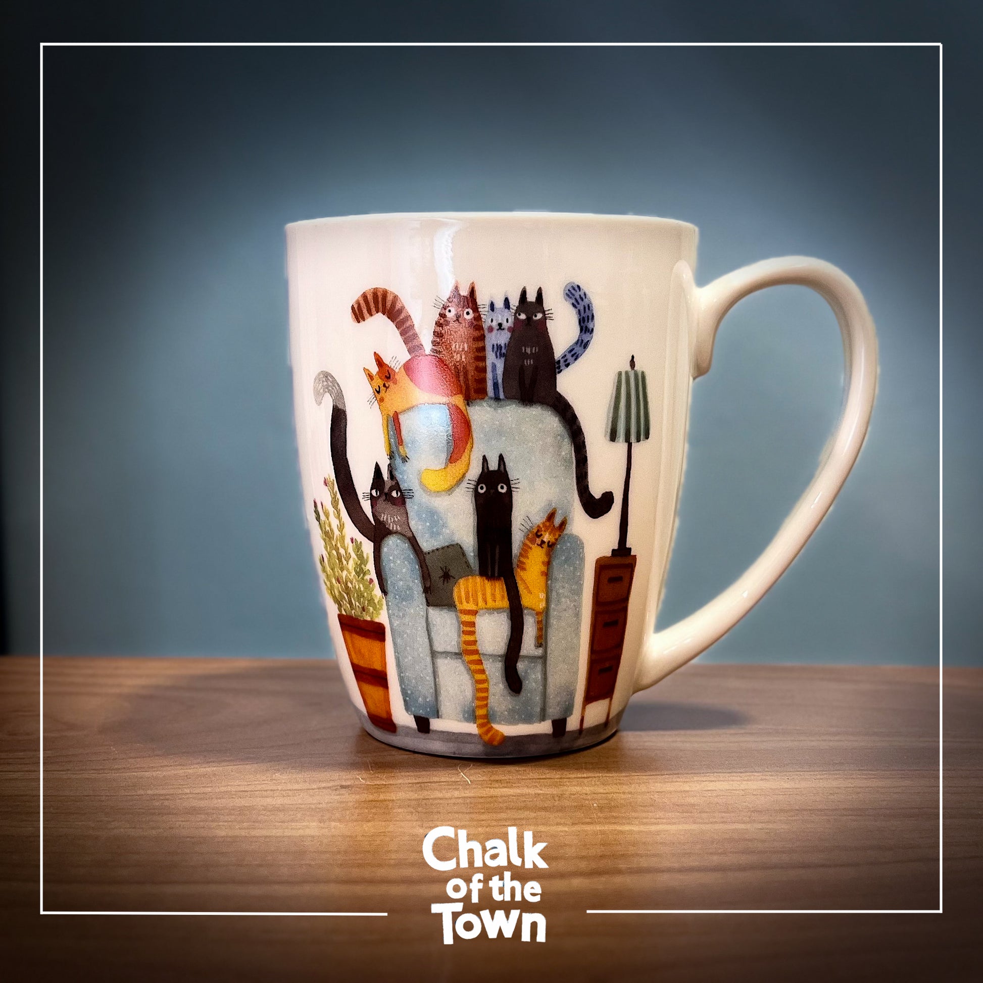 "Cats On The Chair" Mug | Chalk Of The Town®