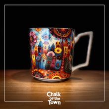 "City"| Chalk Of The Town® Modern Art | Κούπα Πορσελάνη 450ml