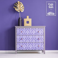Damask Lotus στένσιλ 29x39cm- Chalk Of The Town® Stencils Collection