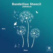 Dandellion - στένσιλ 29x40cm- Chalk Of The Town® Stencils Collection