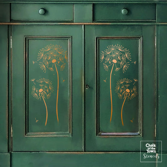 Dandellion - στένσιλ 29x40cm- Chalk Of The Town® Stencils Collection - Chalk Of The Town® 