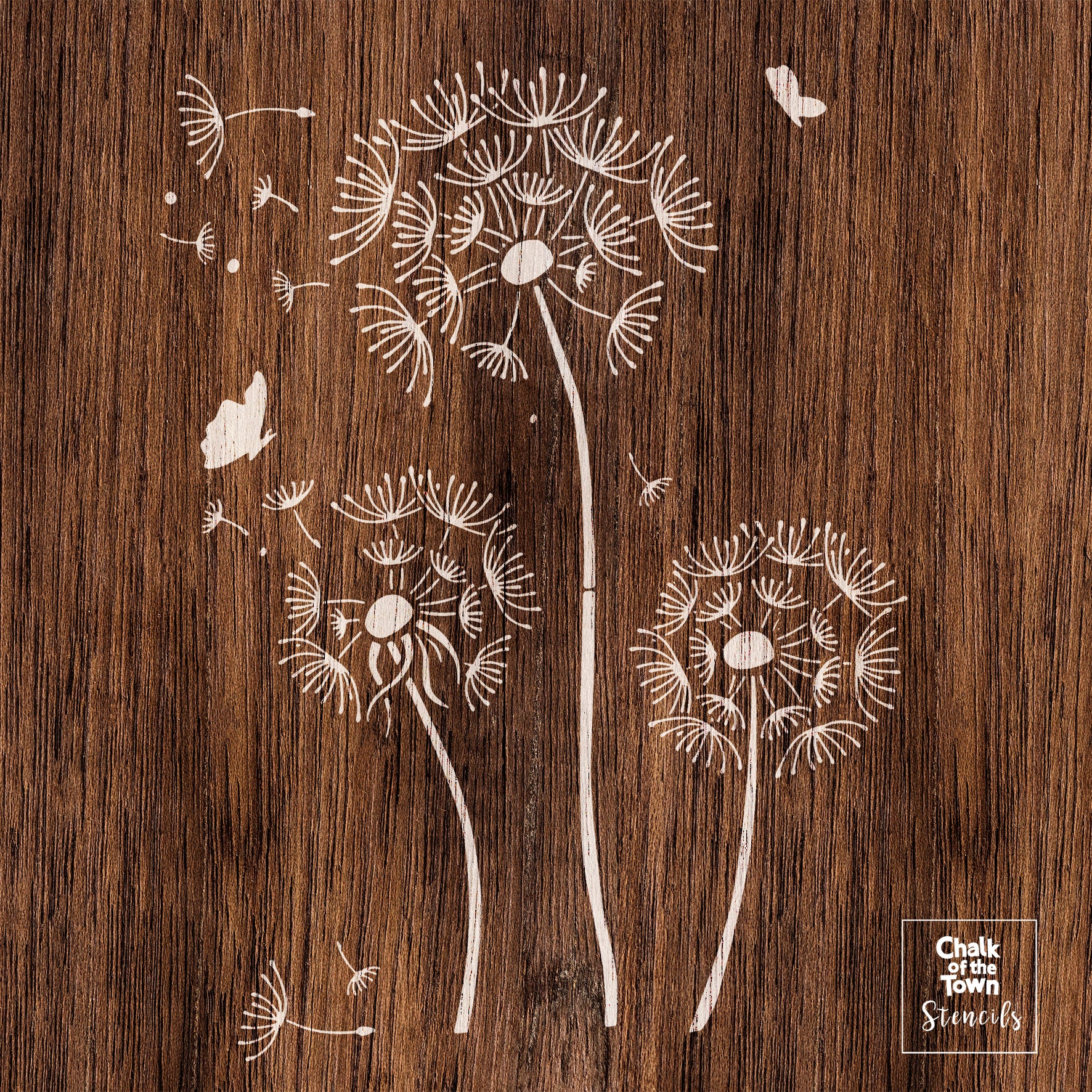 Dandellion - στένσιλ 29x40cm- Chalk Of The Town® Stencils Collection - Chalk Of The Town® 
