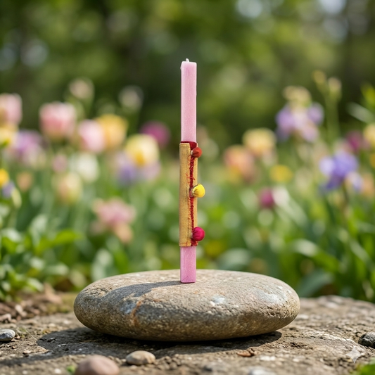 "Amara" Easter Candle - Chalk Of The Town | Niki Orfanou