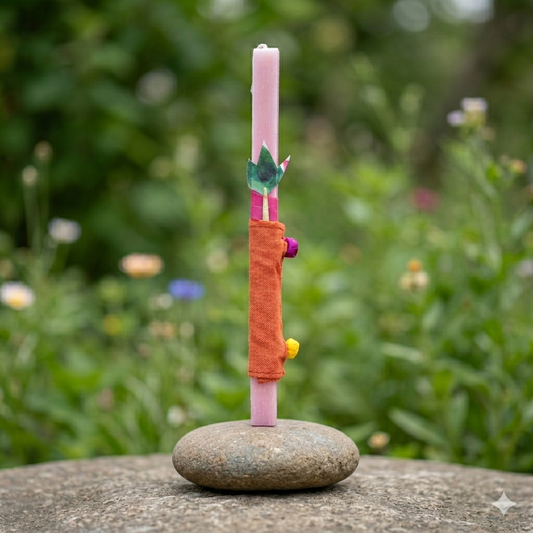 "Anouk" Easter Candle - Chalk Of The Town | Niki Orfanou