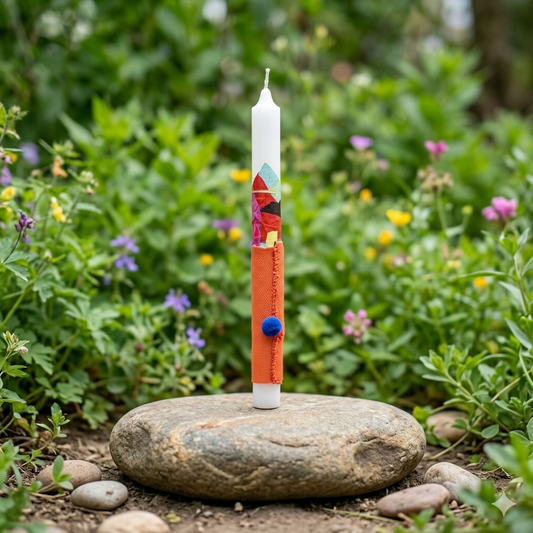 "Lotus" Easter Candle - Chalk Of The Town | Niki Orfanou