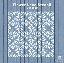 Flower Lace στένσιλ 36x36cm- Chalk Of The Town® Stencils Collection