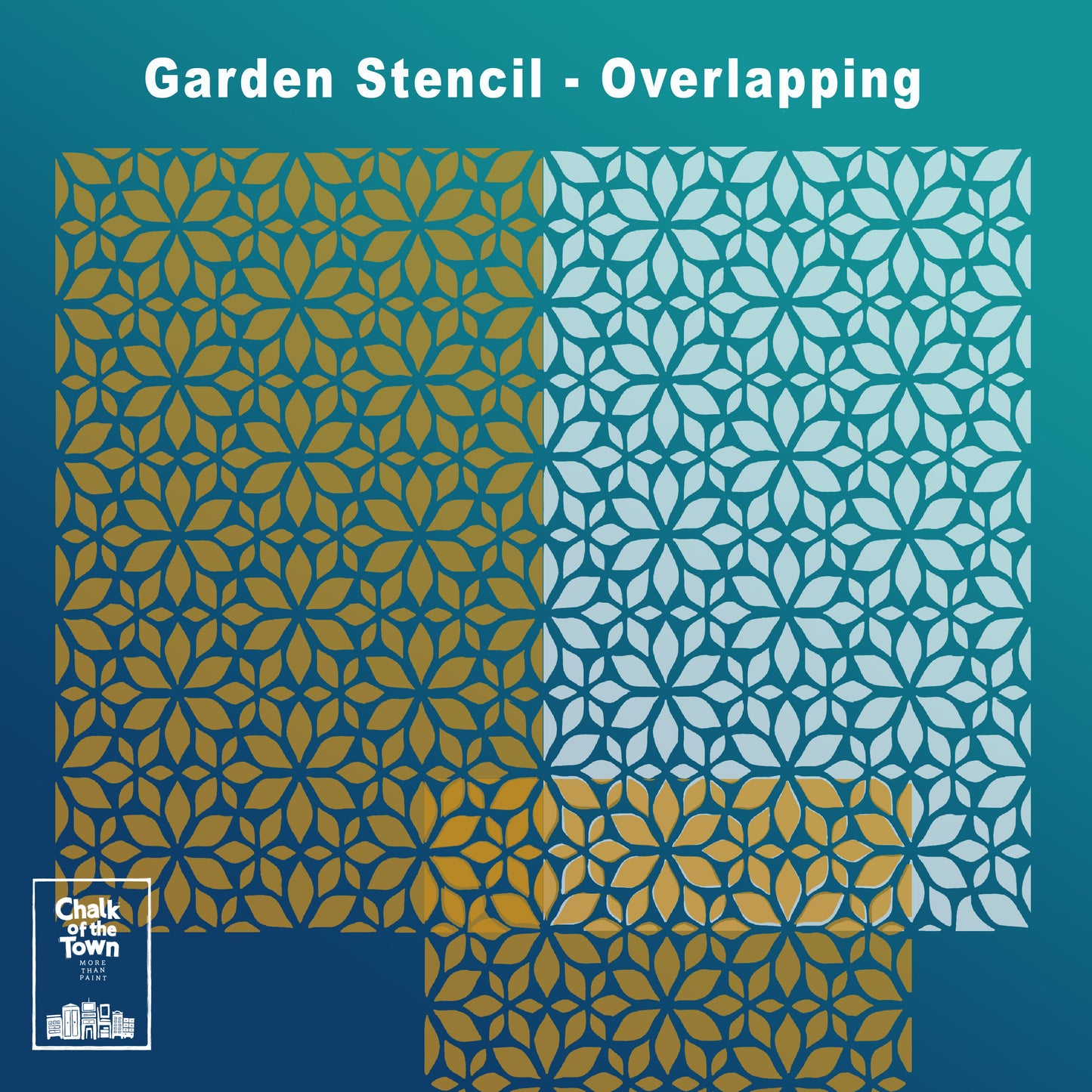Garden - στένσιλ 19X27,5cm - Chalk Of The Town® Stencils