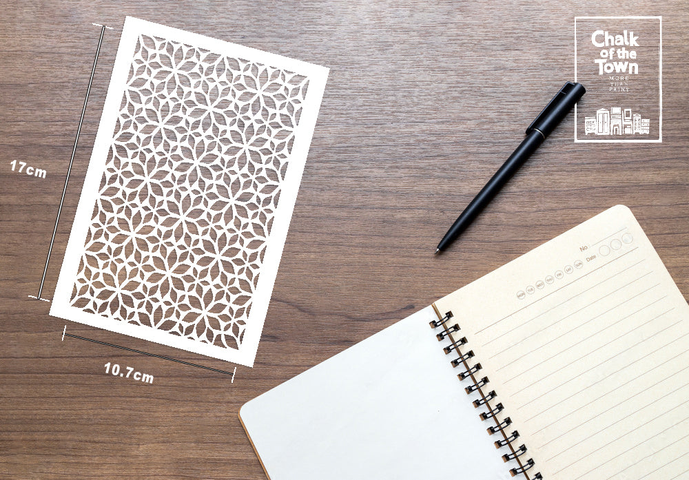 Garden - στένσιλ 19X27,5cm - Chalk Of The Town® Stencils