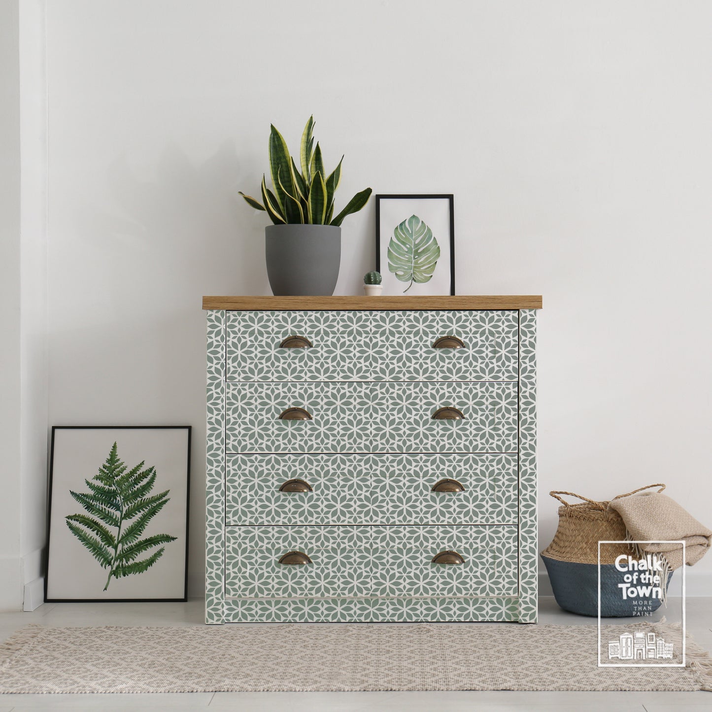 Garden - στένσιλ 19X27,5cm - Chalk Of The Town® Stencils