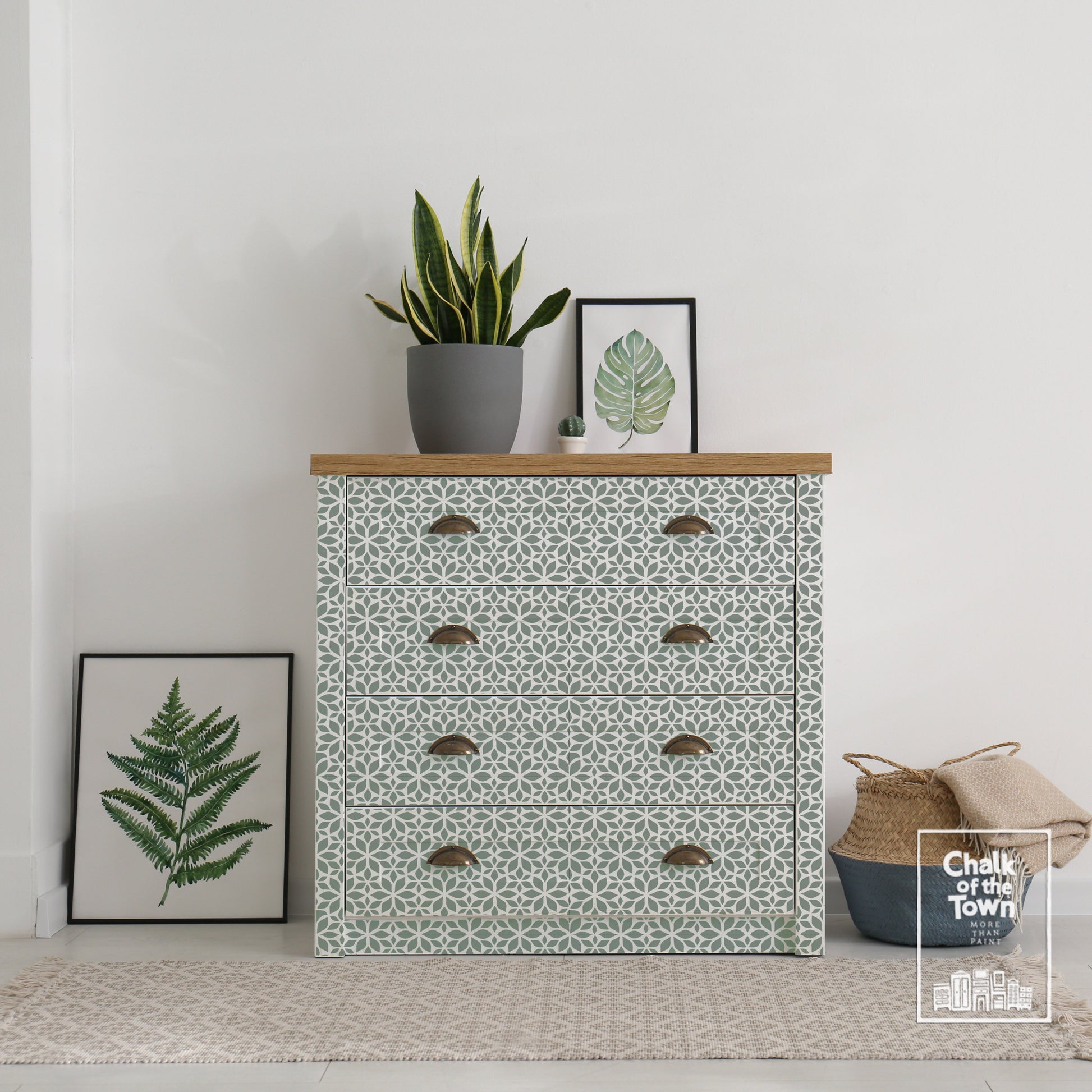 Garden - στένσιλ 19X27,5cm - Chalk Of The Town® Stencils