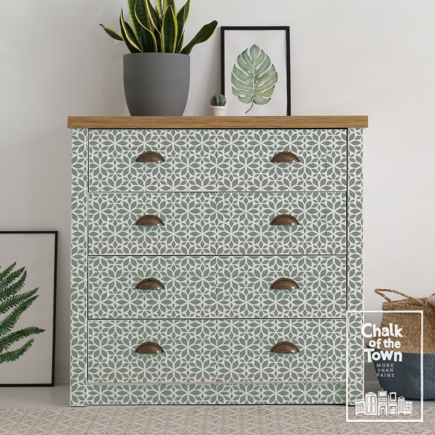 Garden - στένσιλ (2 μεγέθη) - Chalk Of The Town® Stencils - Chalk Of The Town® 