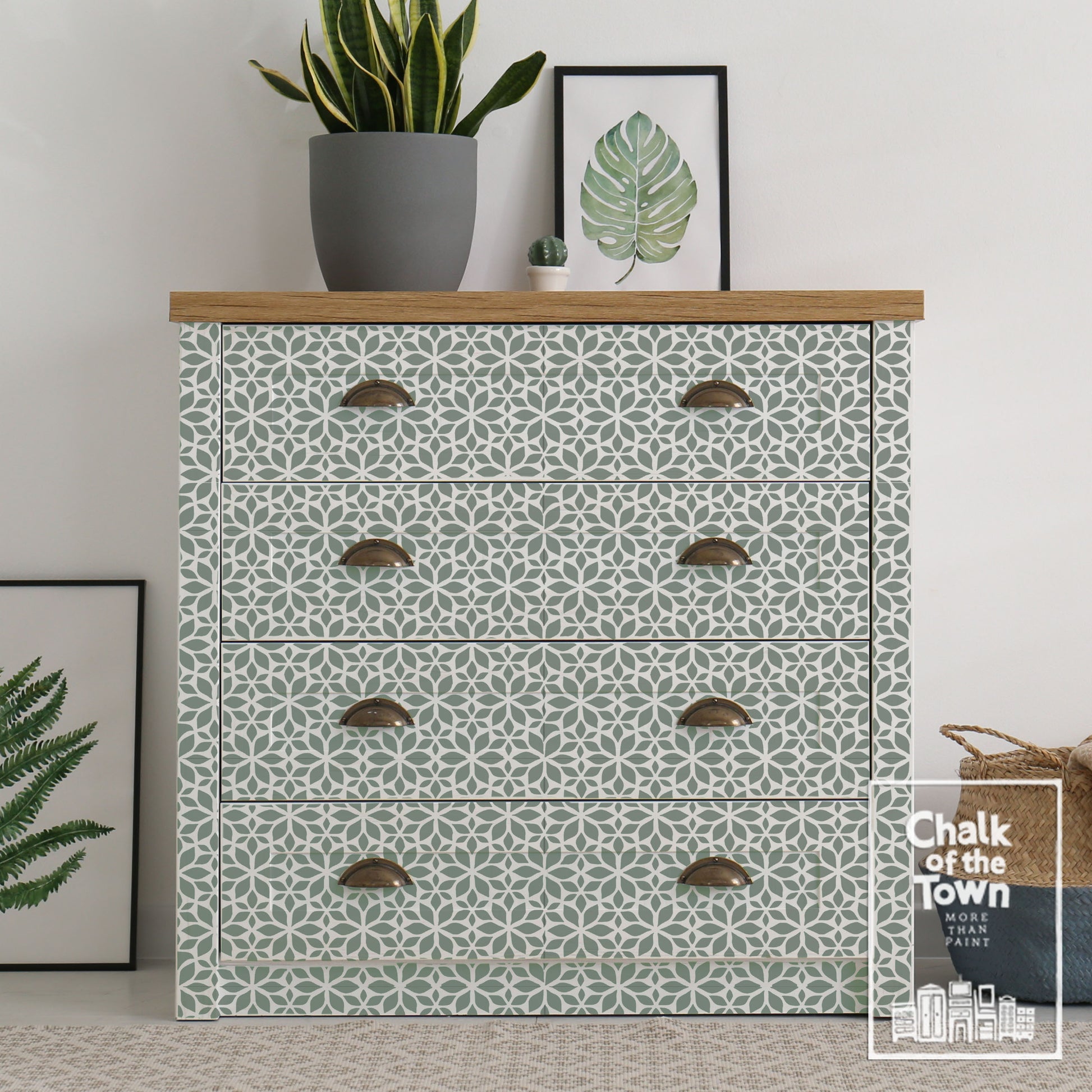 Garden - στένσιλ (2 μεγέθη) - Chalk Of The Town® Stencils - Chalk Of The Town® 