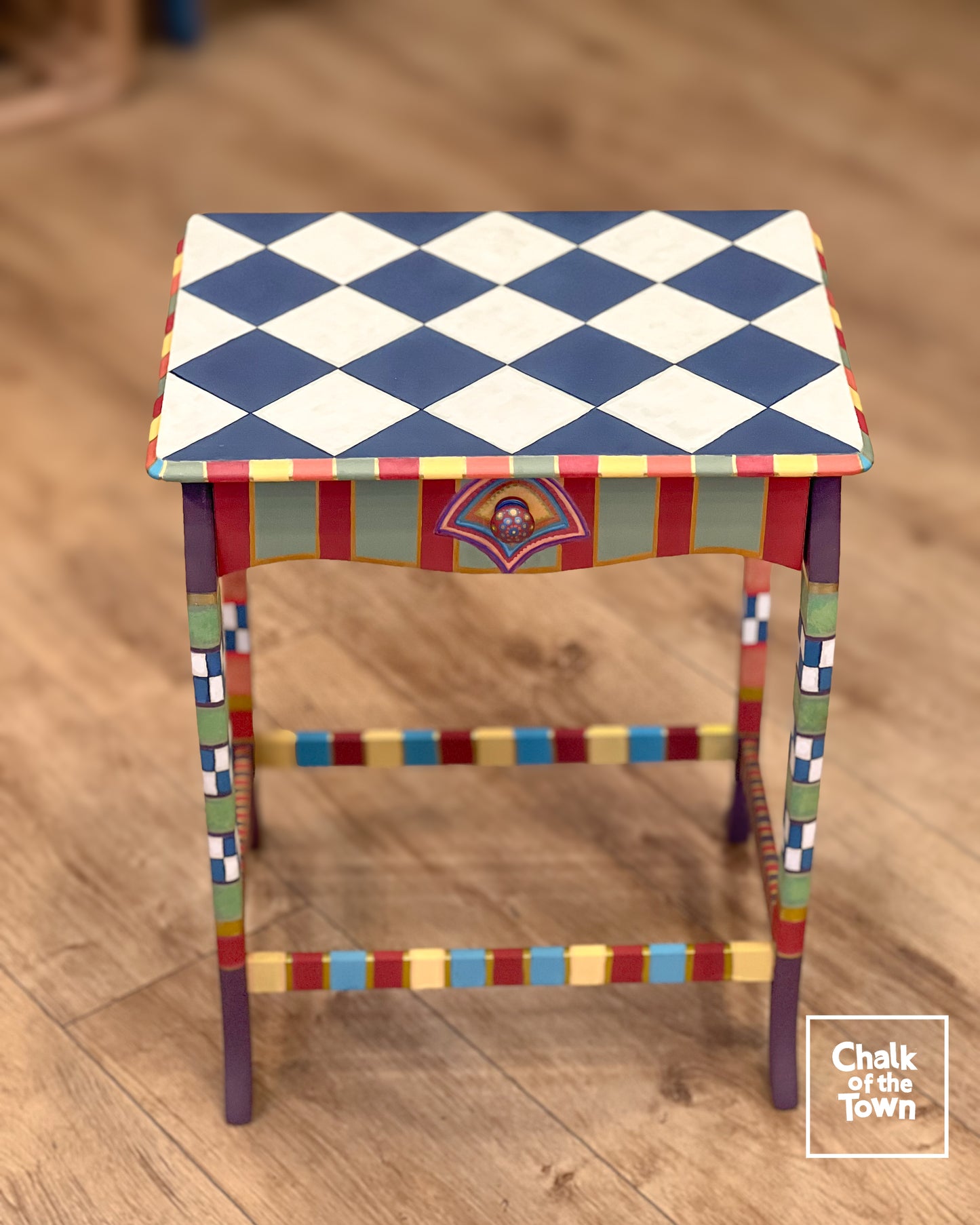 Κομοδίνο "Boho Harlequin" | Side Table - Chalk Of The Town® Creations